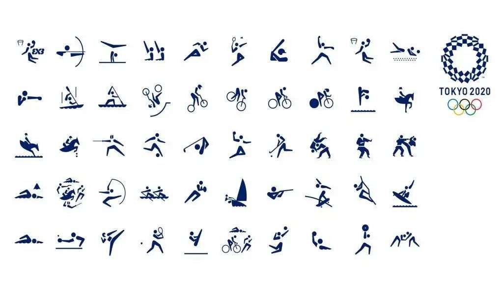 这届奥运的蓝色小人火了设计一个运动项目的动态图标需要几步