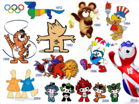 保持了奥运会吉祥物最高数量记录的2008北京夏奥会的五只"福娃",其中