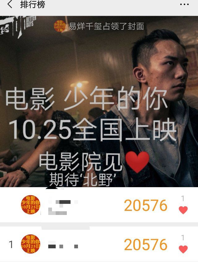 粉丝花式应援电影调查：拿什么守护“少年的你”