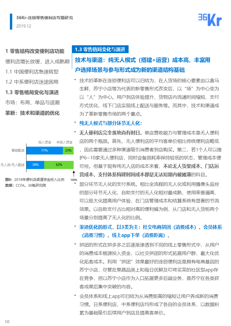 36氪研究 | 连锁零售便利店品牌的市场性调整与新策略