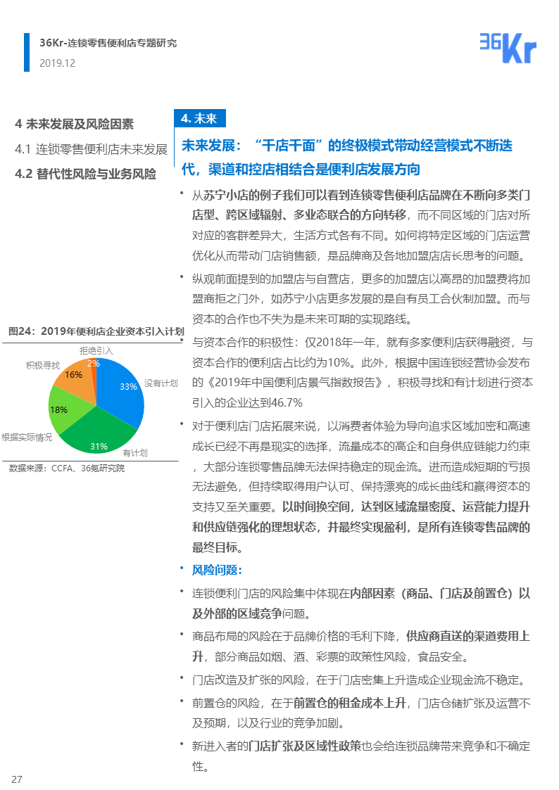 36氪研究 | 連鎖零售便利店品牌的市場性調(diào)整與新策略
