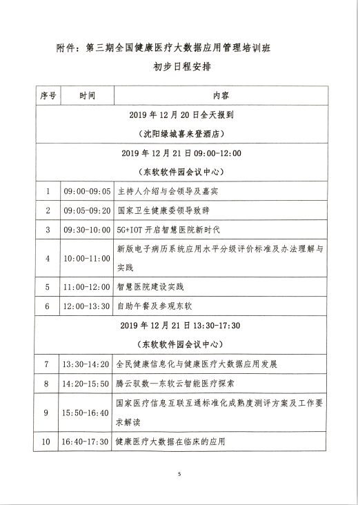 2019年第三期地下健康medical疗大数据应用管理培训班