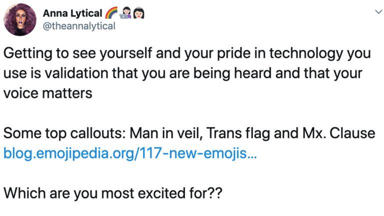 最前线 | Emoji 13.0 今年上线：更关注跨性别群体及性别平等