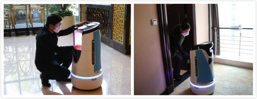 The contactless service was emphasized during the epidemic, hotel robots played an important role