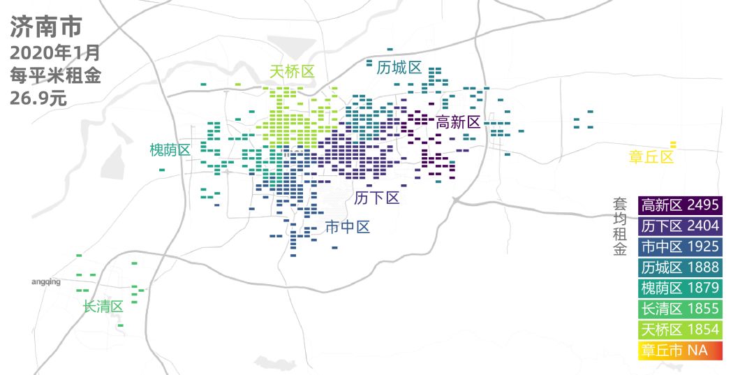 贝壳找房最新房租地图出炉，18城210个城区租金都在这儿了