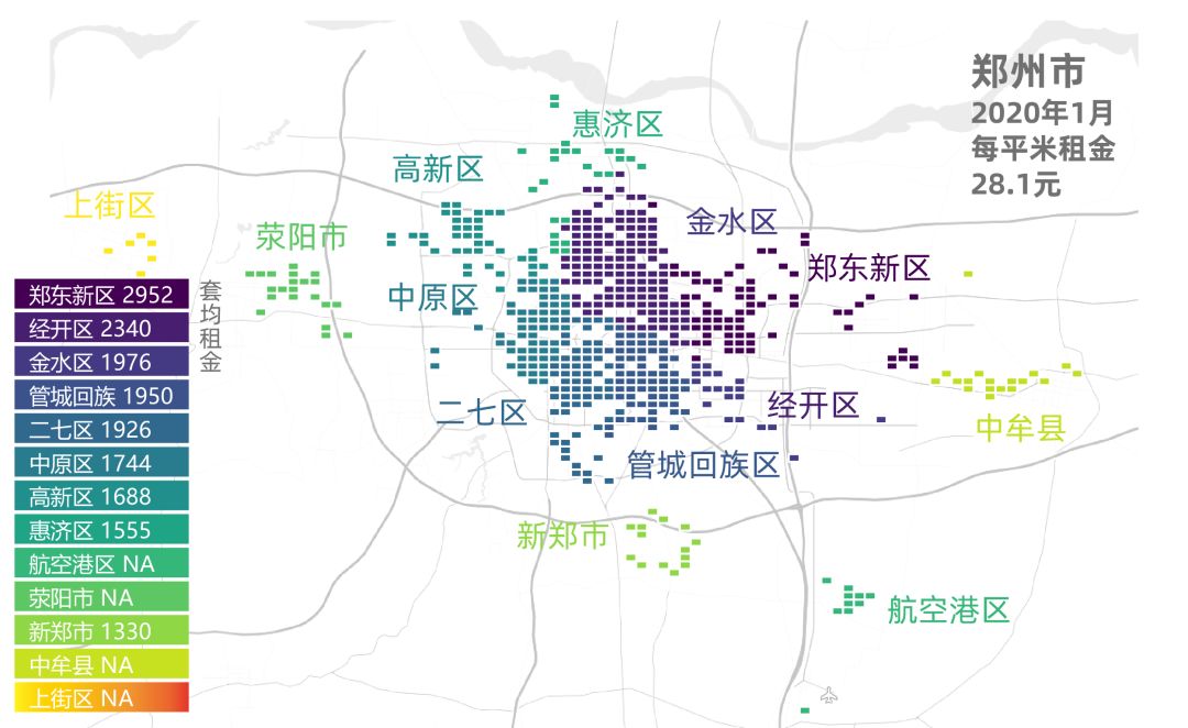 贝壳找房最新房租地图出炉，18城210个城区租金都在这儿了