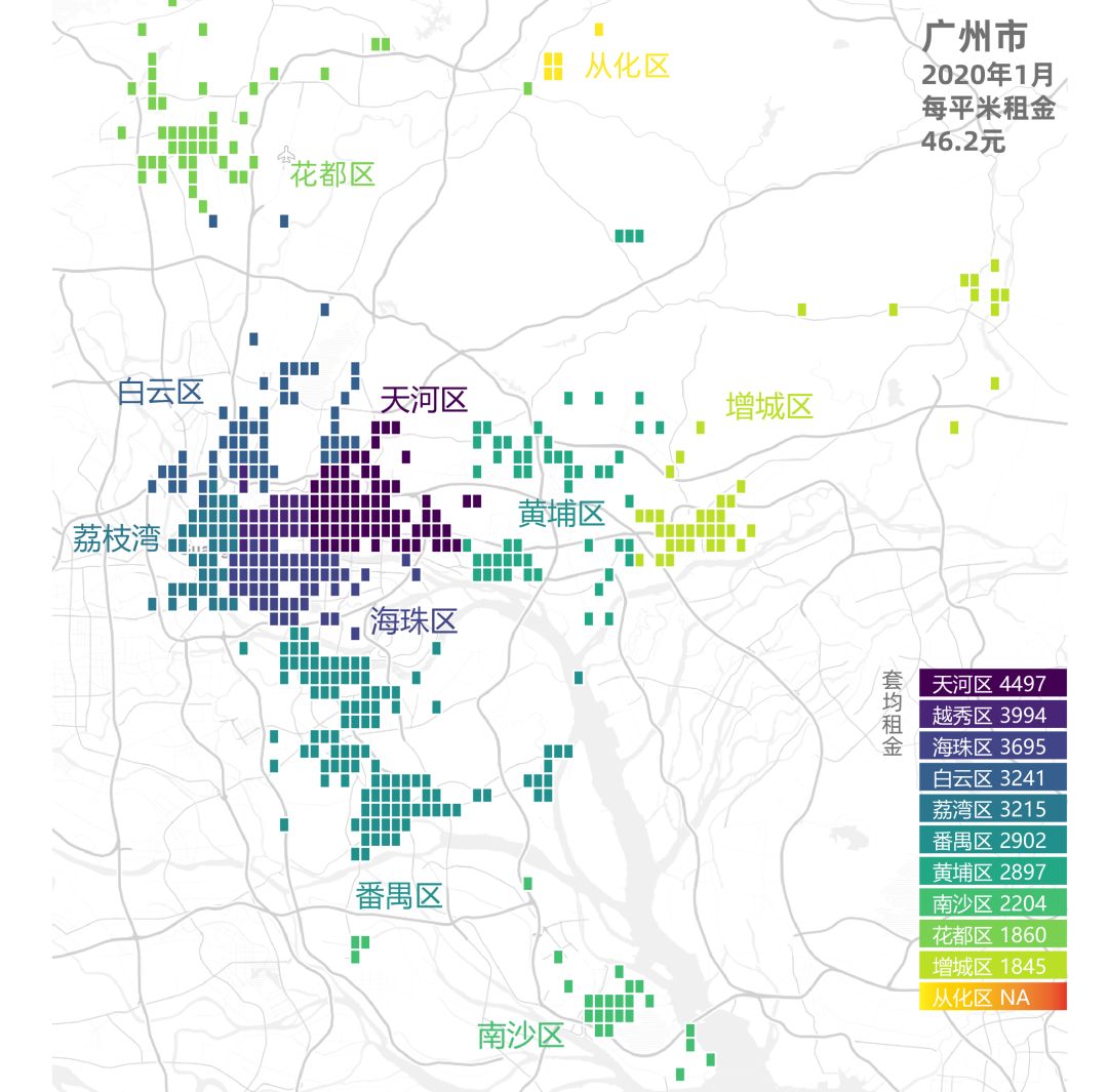 贝壳找房最新房租地图出炉，18城210个城区租金都在这儿了
