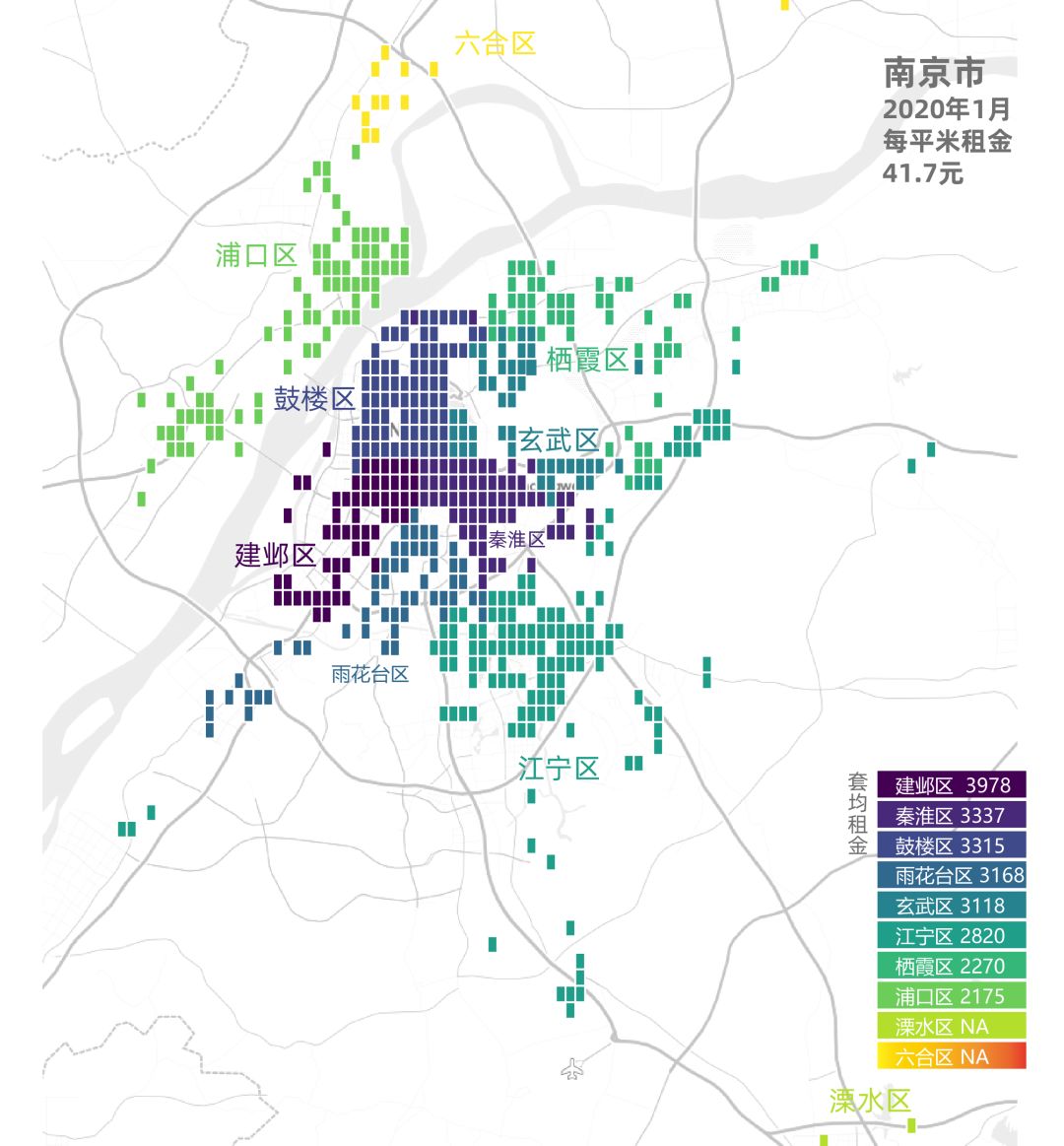 贝壳找房最新房租地图出炉，18城210个城区租金都在这儿了