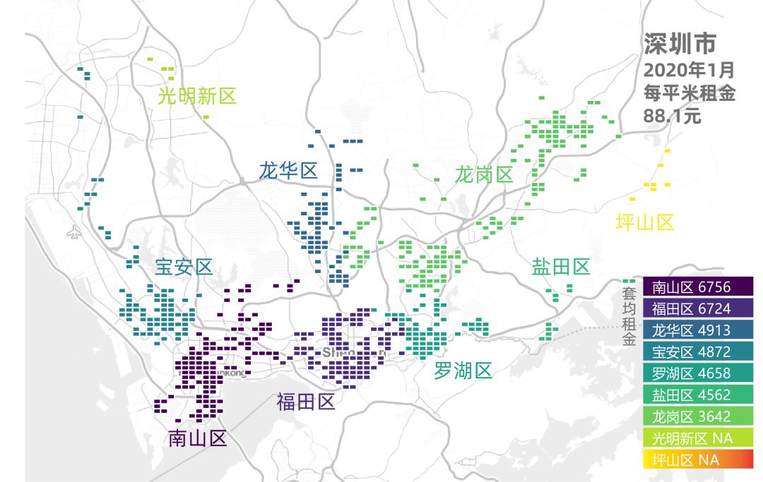 贝壳找房最新房租地图出炉，18城210个城区租金都在这儿了