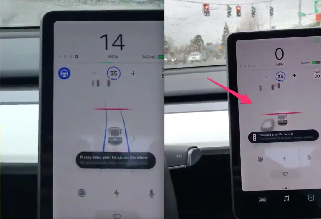 How did Tesla AutoPilot cross the road?