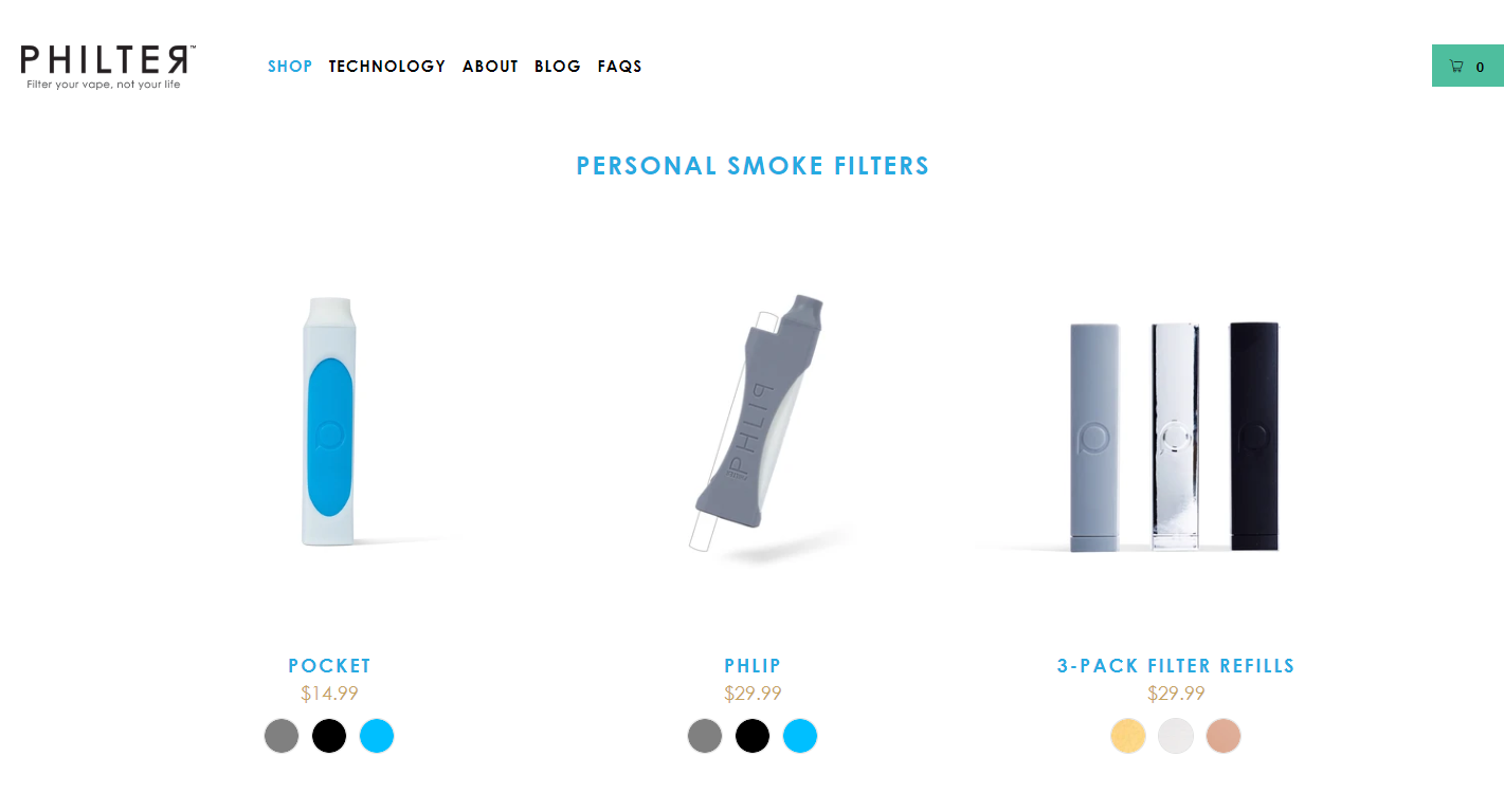 Second-hand smoke filter that can be tucked in your pocket?