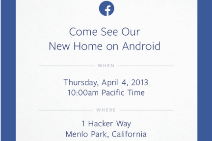 Facebook手机传闻又起，Facebook可能于4月4日发布基于Android的操作系统，与HTC合作推手机