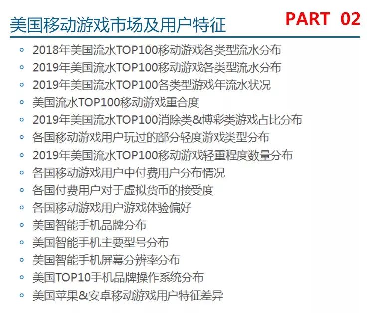 《美国移动游戏市场及用户行为调查报告》发布：3169用户调研150+图表揭示美国六类游戏潜力巨大