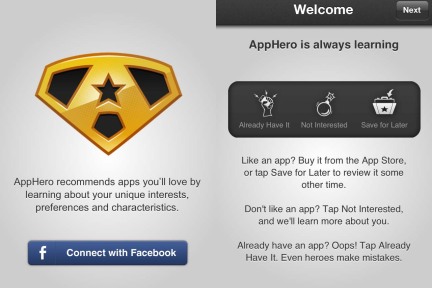 社交网络数据深挖掘：AppHero通过Facebook数据挖掘，个性化推荐app