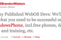 微软为 WebOS 开发者提供免费 Windows Phone 和 开发工具