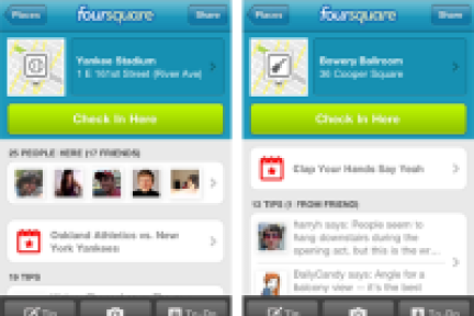 当地方不只是一个地方，FourSquare 支持事件签到