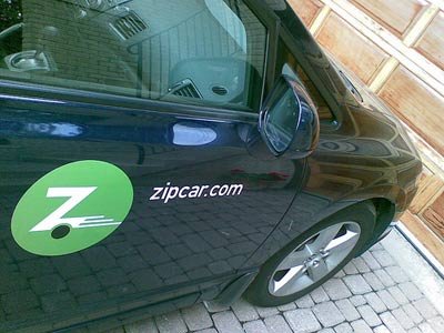 ZipCar gets you a ride out of town whenever you need one
