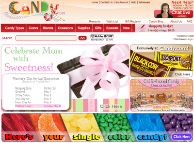 8. (tied) Candy.com - $3,000,000