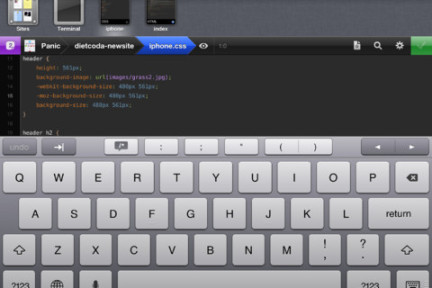Panic发布iPad版网页编程应用Diet Coda，Mac版网页编程应用Coda 2同时发布