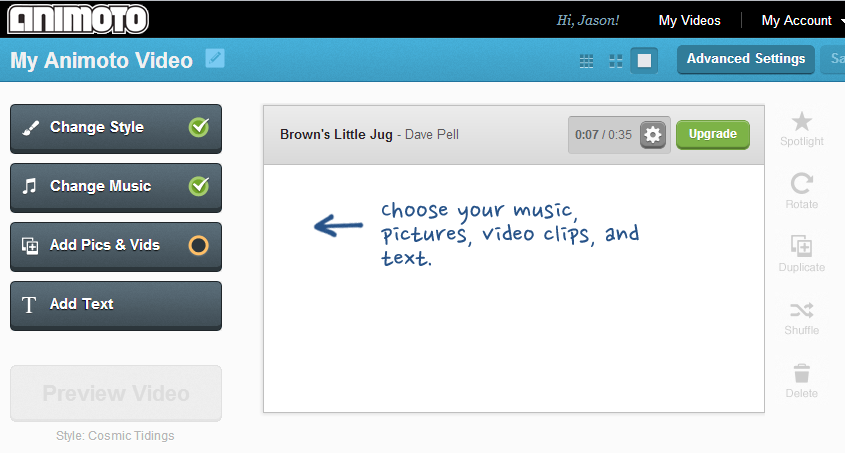 在线视频制作和分享Web应用Animoto要用你的Facebook照片回顾2012