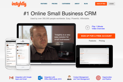 为中小企业提供CRM解决方案的Insightly，获得1000万美元B轮融资