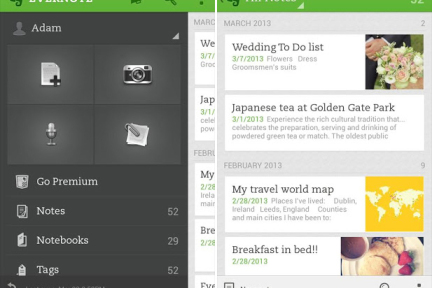 Evernote 5 for Android发布，新增Page Camera拍照功能