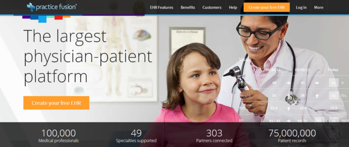 电子病历服务商Practice Fusion获D轮7000万美元融资，由KPCB领投