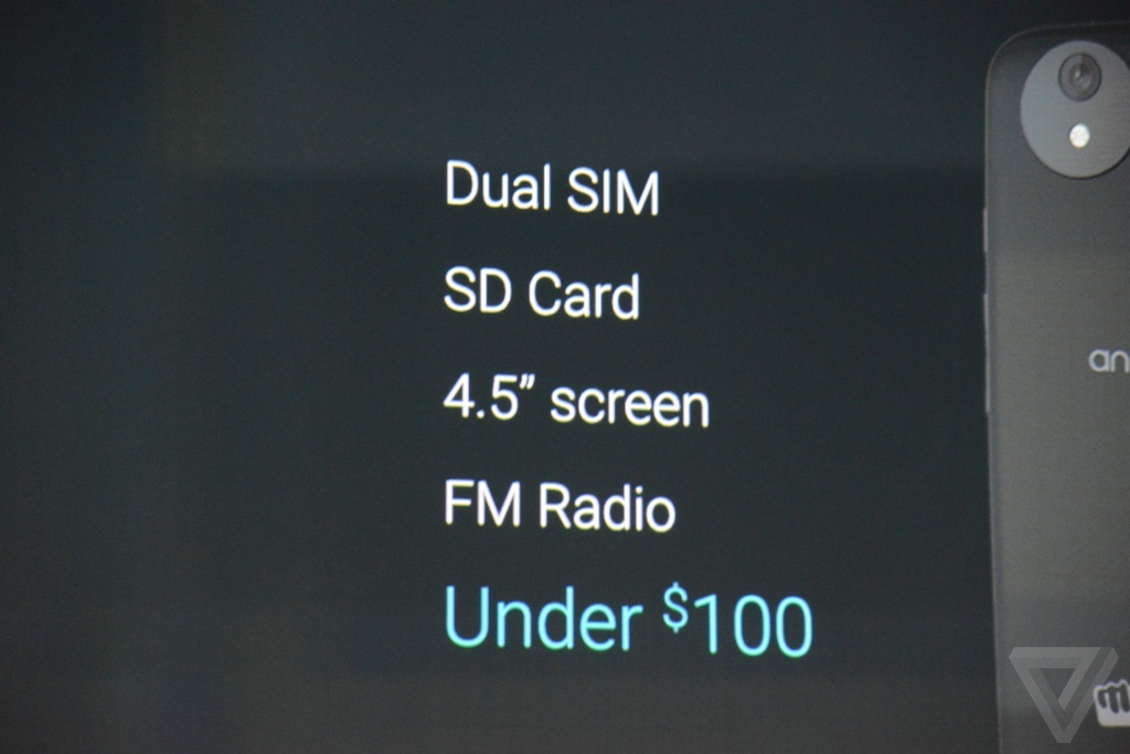 #GoogleIO2014# Google发布入门级手机Android One