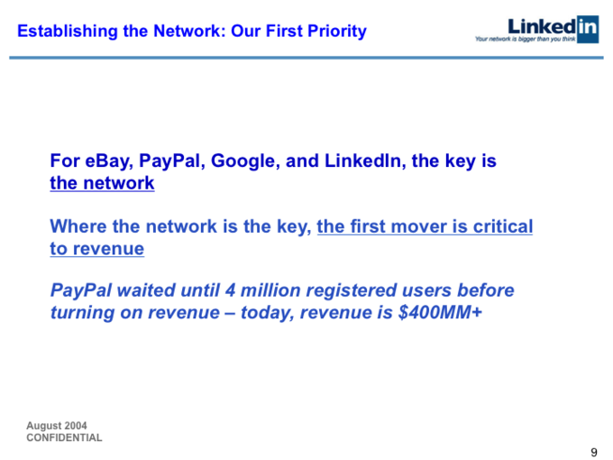 2004年LinkedIn B轮融资计划书开封：如今股价已达227美元的它当年是怎么融资的