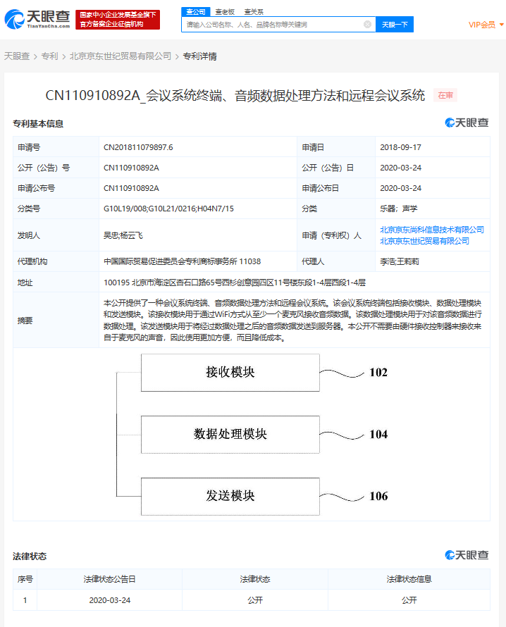 Forefront | JD.com opens the patent of remote conference system to accelerate the deployment of cloud video conference market