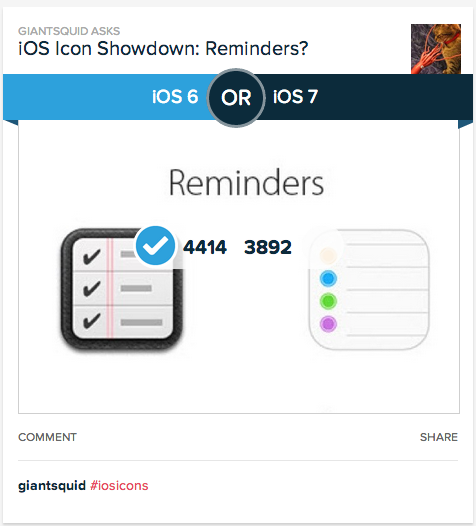 iOS 7 图标 VS iOS 6图标，你爱哪个？