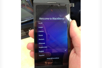 离RIM官方发布时间还有近半个小时，BlackBerry 10手机提前遭到泄露