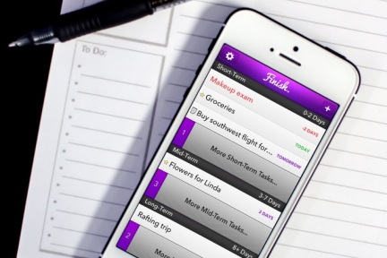 曾获苹果设计奖的任务管理应用Finish发布更新，让你做事不再拖延