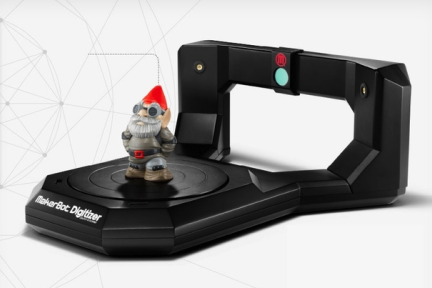 能把实物转化成可打印的3D电子文件的3D扫描仪Digitizer将于10月中旬出货，售价1400美元