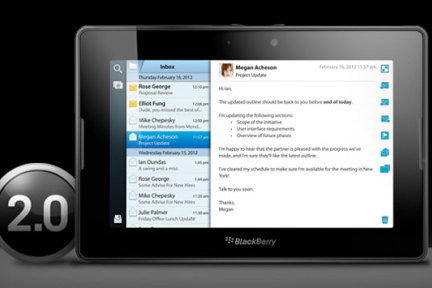 RIM发布PlayBook OS 2.0，加强社交属性并支持部分Android应用