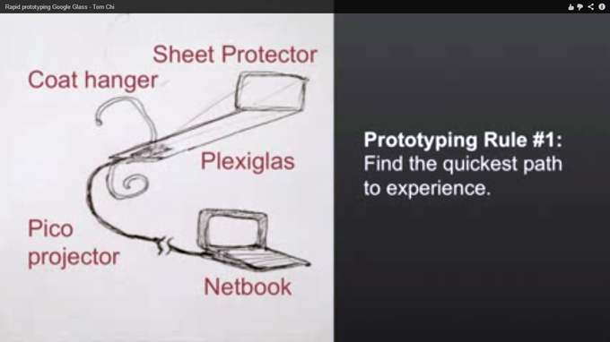 一天内用筷子做出Google Glass原型