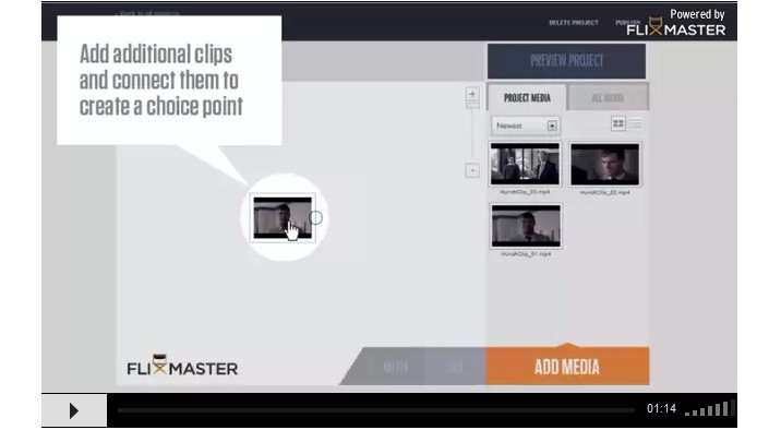 通过界面拖拽实现交互，FlixMaster要做交互视频领域的WordPress