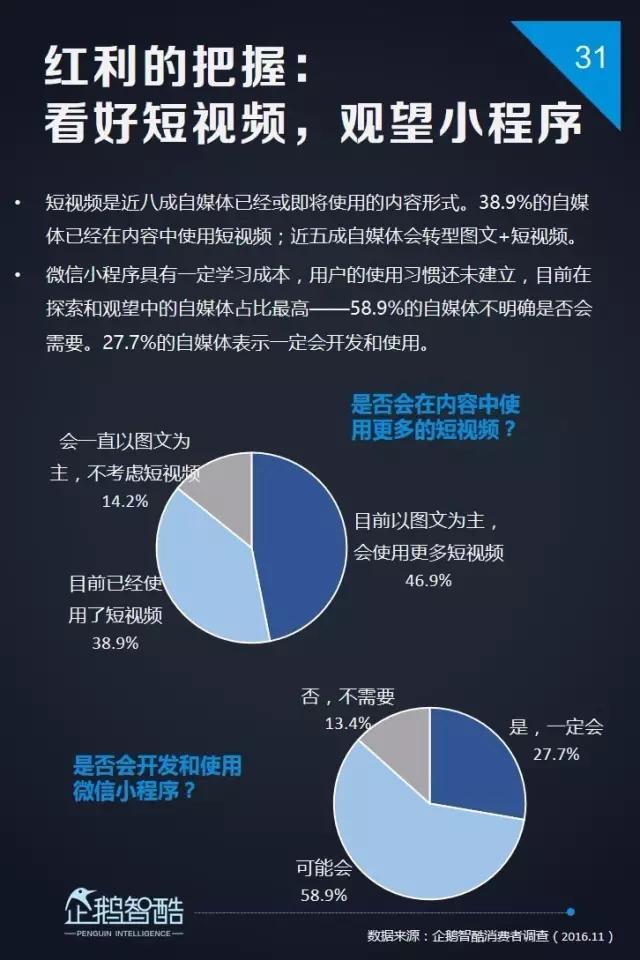 内容创业新风向 | 企鹅智酷发布2017自媒体趋势报告