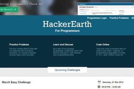 赢得线上编程竞赛受聘名企？印度初创公司HackerEarth为你提供这样的机会