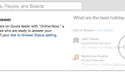 想要快速获得回复，Quora建议你问“当前在线”专家