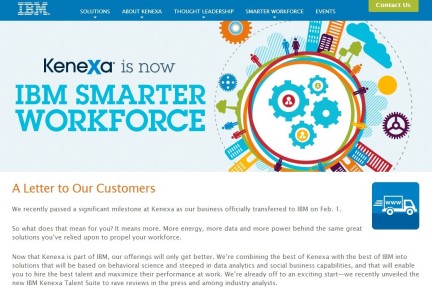 收购整合顺利完成，企业级人力资源管理服务提供商IBM Kenexa Talent Suite已经上线