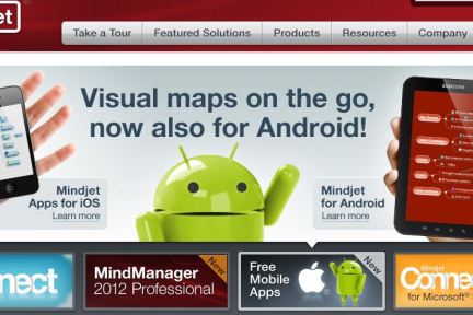 思维导图开发商Mindjet收购竞争者Thinking Space，发布免费Android版应用