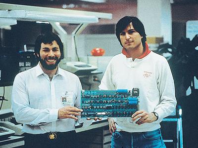 Steve Jobs and Steve Wozniak