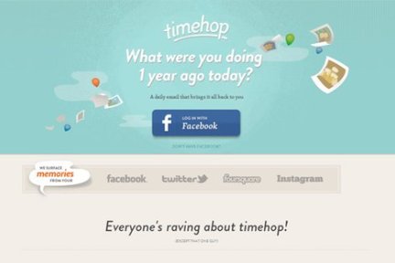 互联网“时光机”Timehop获得110万美元的投资，整理去年的今天你在互联网上的痕迹并邮寄给你-36氪