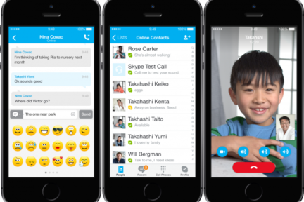 为iOS 7 设计，微软发布新版 Skype for iOS 应用