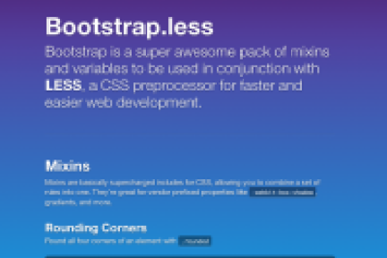 Twitter推出轻量级前端开发工具Bootstrap