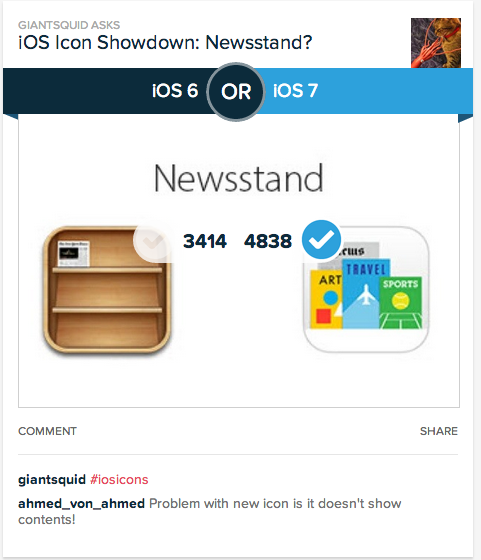 iOS 7 图标 VS iOS 6图标，你爱哪个？