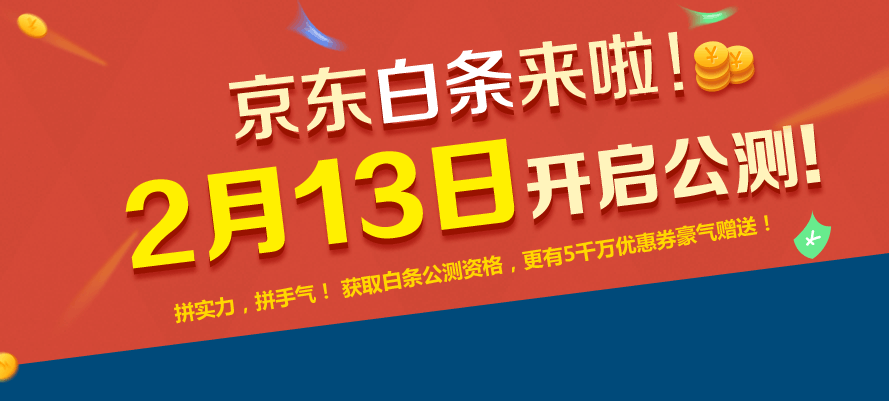 情人节福利：京东上线“白条”业务可先购物后付款，最高可预支1.5万