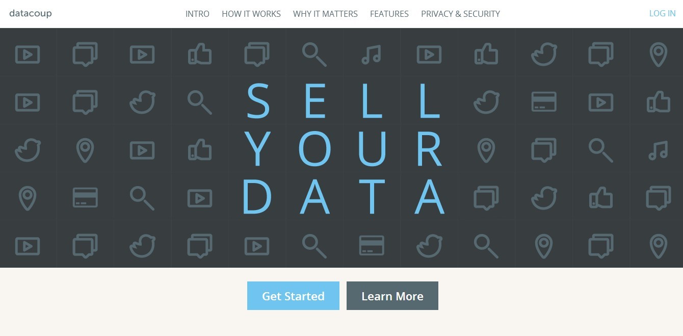 原来你的信息只值这么点儿钱！Datacoup以每月8美元的价格向用户收购用户信息，做个人数据的“批发商”