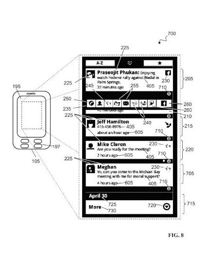 The same view as in the image above, except a number of icons indicating different messaging options is revealed